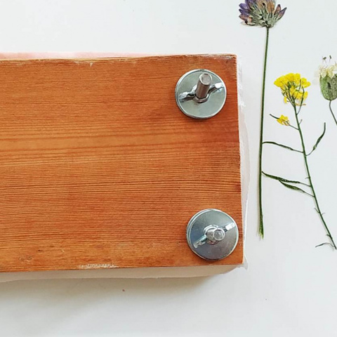 DIY Montessori Flower Press