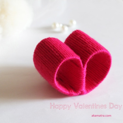 Valentines yarn hearts