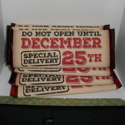 Christmas Vintage Candy Bar Wrappers