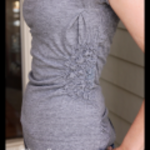 Side Gathered Shirt - men's shirt refashion