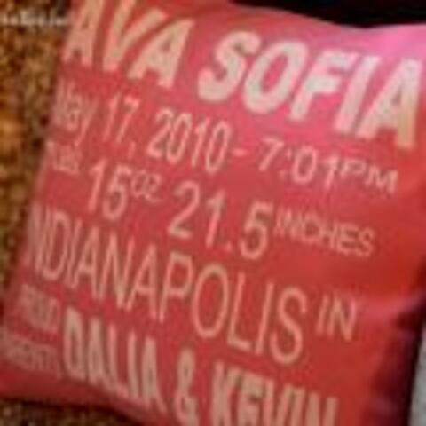 Birth Announcement Pillow