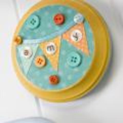 Fun Bunting Magnet Plaque