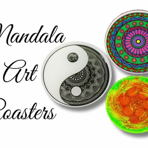 DIY Mandala Drink Coasters