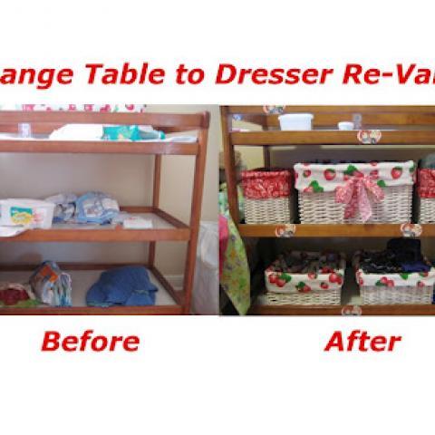 Change Table to Dresser Revamp