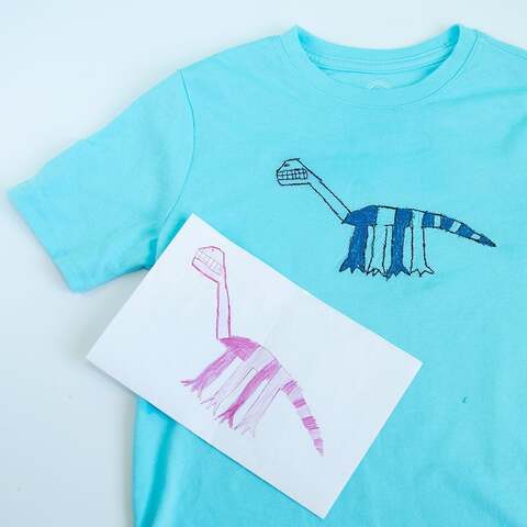Embroider your kids' art