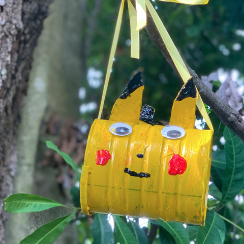 DIY Pikachu Birdfeeder