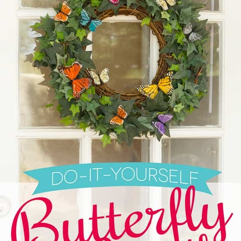 Spring Butterfly Wreath DIY