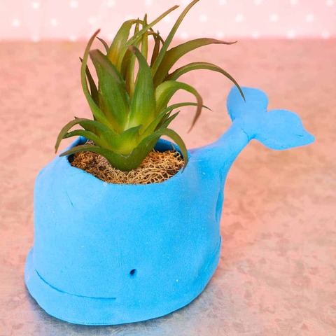 Handmade Whale Clay Pot