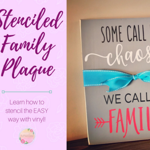 How to stencil with vinyl