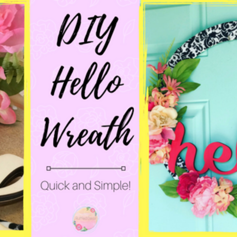 DIY Hello Wreath