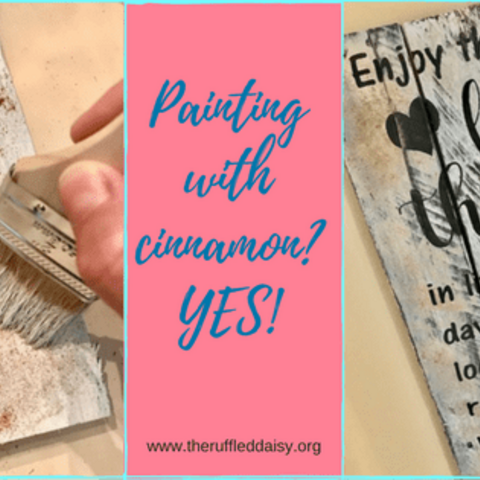 Farmhouse Painting with Cinnamon
