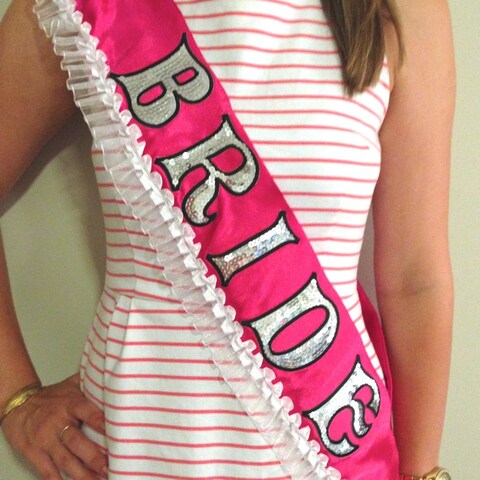DIY Bride Bachelorette Sash
