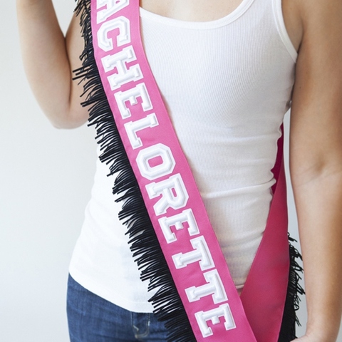 DIY Bachelorette Sash