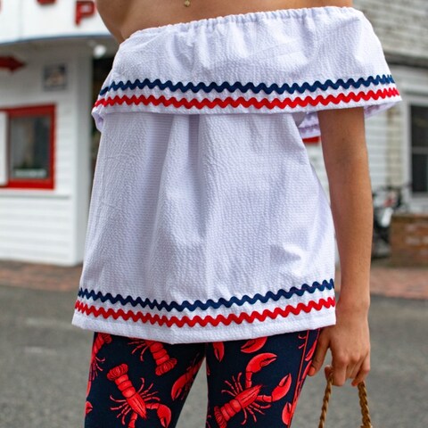 Patriotic rick rack shirt tutorial