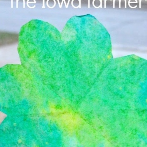 Coffee Filter Shamrocks