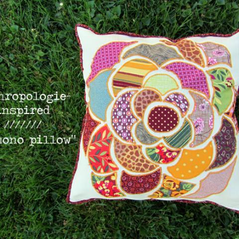 Anthropologie inspired pillow DIY