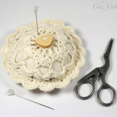 Doily pincushion