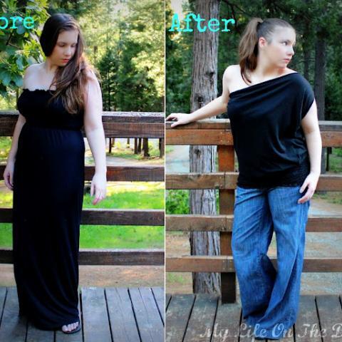 How To Refashion a Dress into a Top