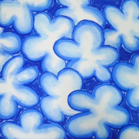 Chalk pastel abstract