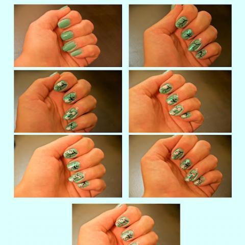 DIY Cherry Blossom Nails