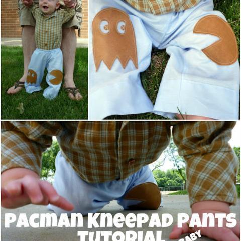Pacman Knee Pad Pants For Baby
