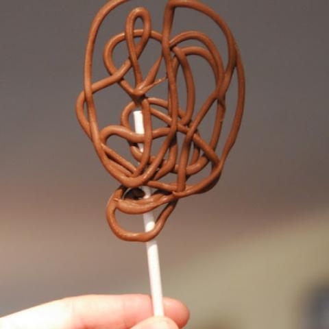 Chocolate Swirl Lollipops