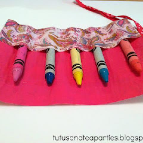 DIY Duct Tape Crayon Roll