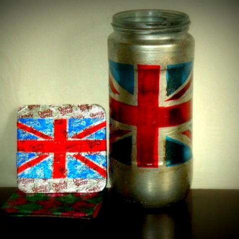 Sweet wrapper coasters