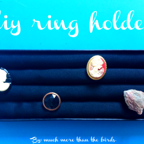 DIY ring holder made with wine corks