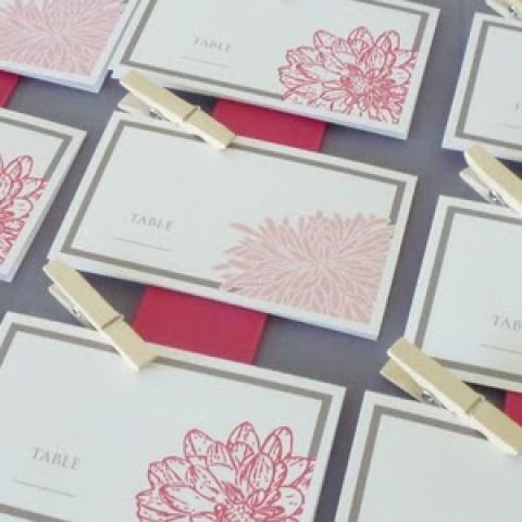 DIY Place Card Board