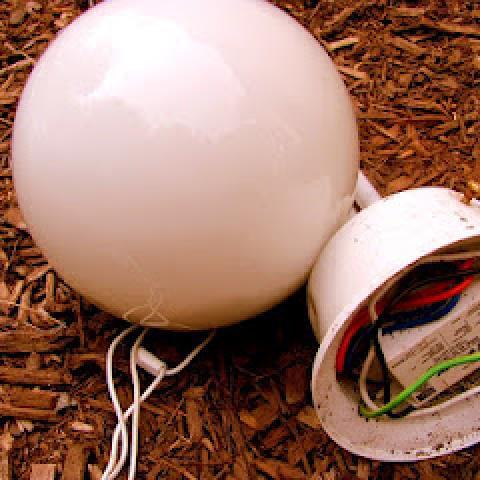 Repurposed Globe Lights