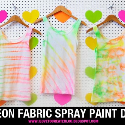 Fabric Spray Paint Shirt DIY