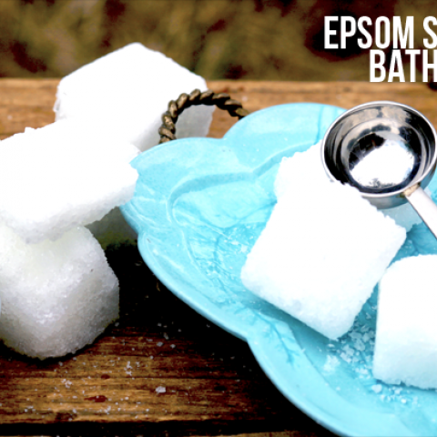 DIY Epsom Salt Bath Cubes