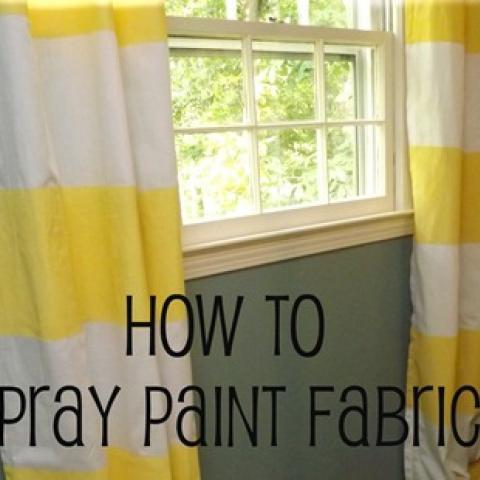 How to Spray Paint Fabric