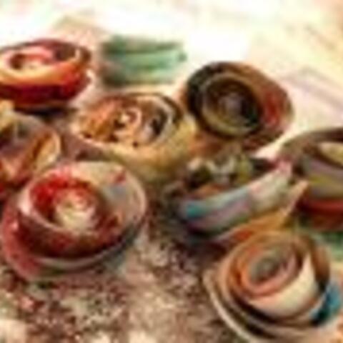 Recycled Paper Roses