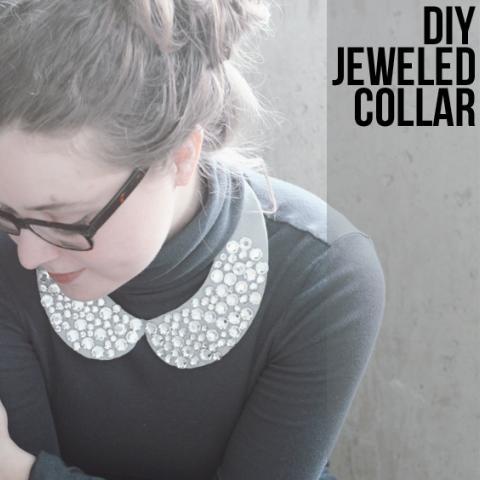 DIY Jeweled Collar
