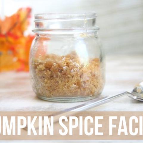DIY pumpkin spice facial