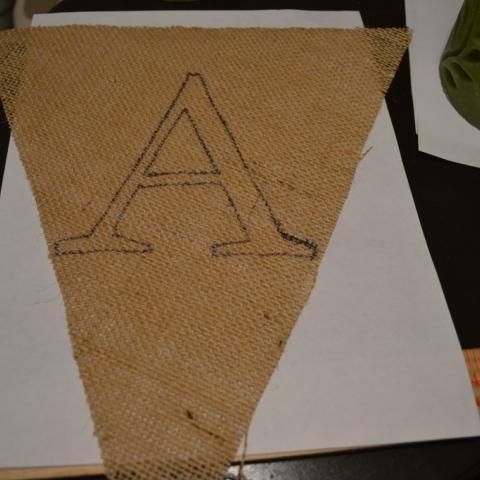 Burlap Pennant Banner Tutorial