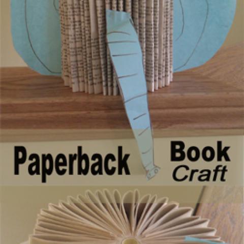 Paperback Book Craft: Elephant