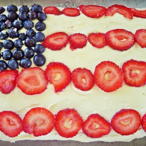 American Flag Cake