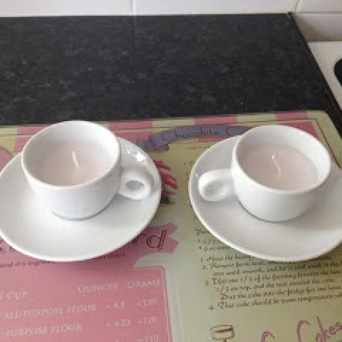 Espresso cup tea light tutorial