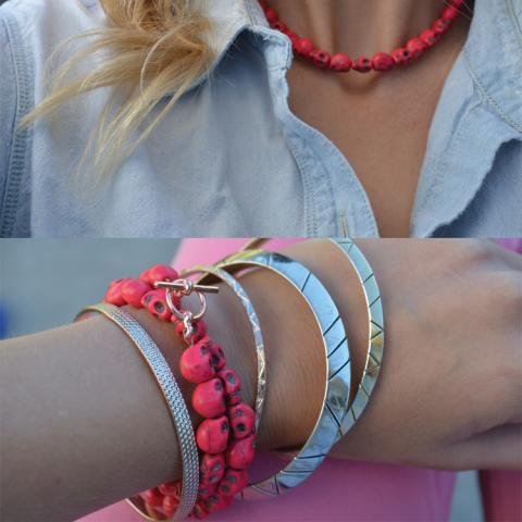 Skull Bracelet / Choker