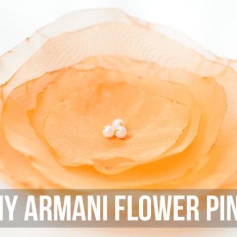 DIY Armani flower pins