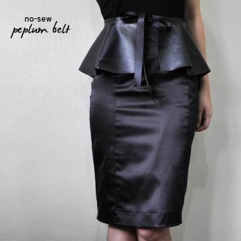 Make a no-sew peplum belt quick and easy