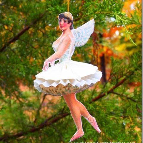 #NUO2012 Paper Ballerina Ornaments