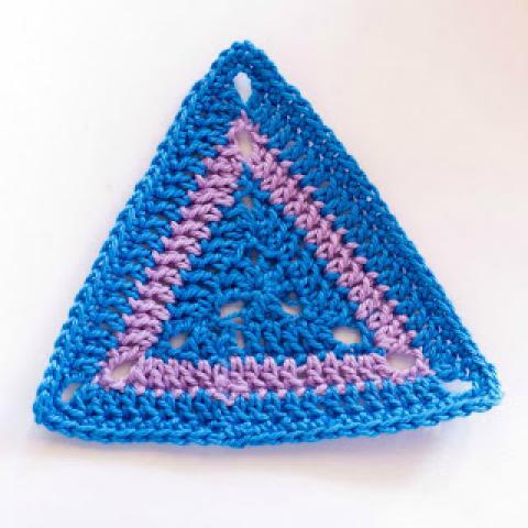 How To: Crochet A Triangle Motif