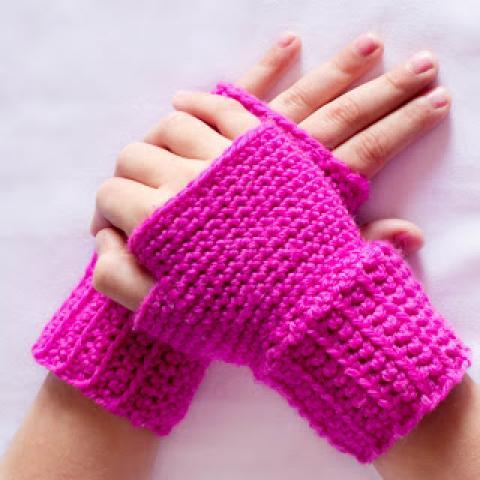 Basic Fingerless Gloves Crochet Pattern
