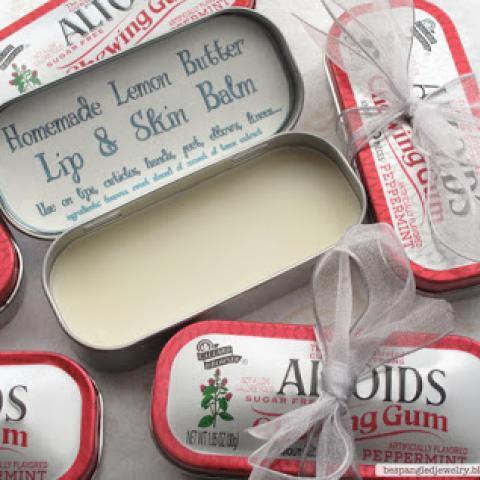 DIY Lemon Butter Balm in Altoids Tins