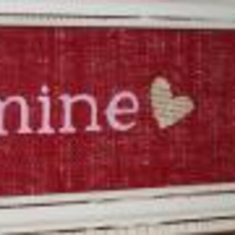 Be Mine Burlap Sign