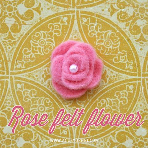 DIY Rose Fel Flower